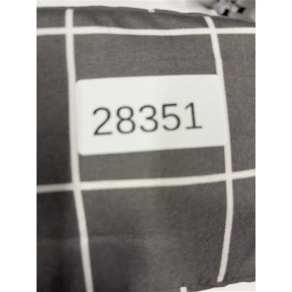 Room Essentials KING Microfiber Wrinkle Resistant Sheet Set Gray W/ Stripes
